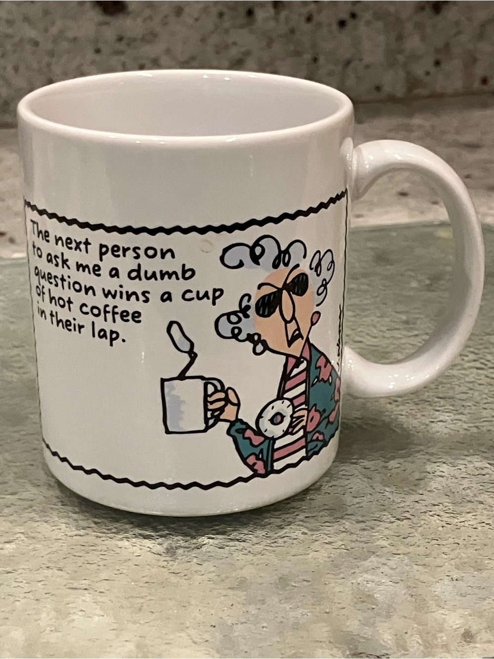 Hallmark White Shoebox Greetings Ceramic Mug with Maxine